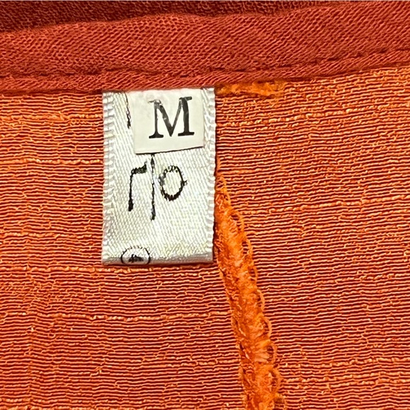 Hanyi Fushi Bohemian Raglan Style Two Tiered Loose Fit Long Sleeve Dress Medium - Picture 7 of 10